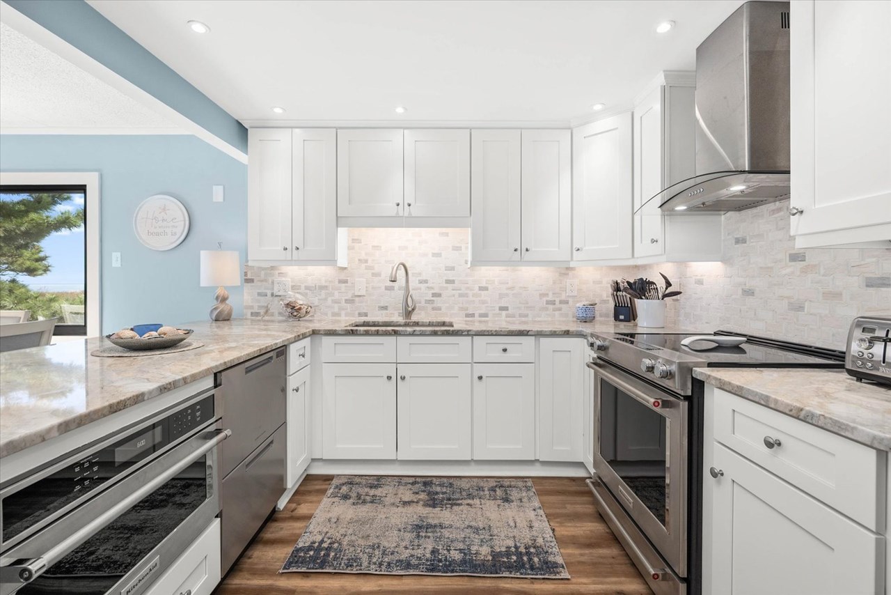 kitchen with granite counters