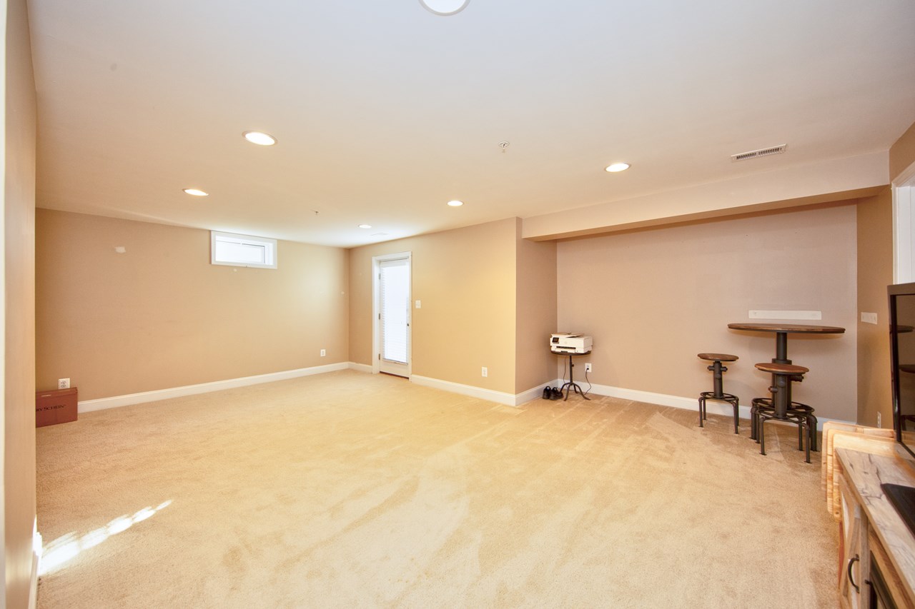 walk out from finished lower level