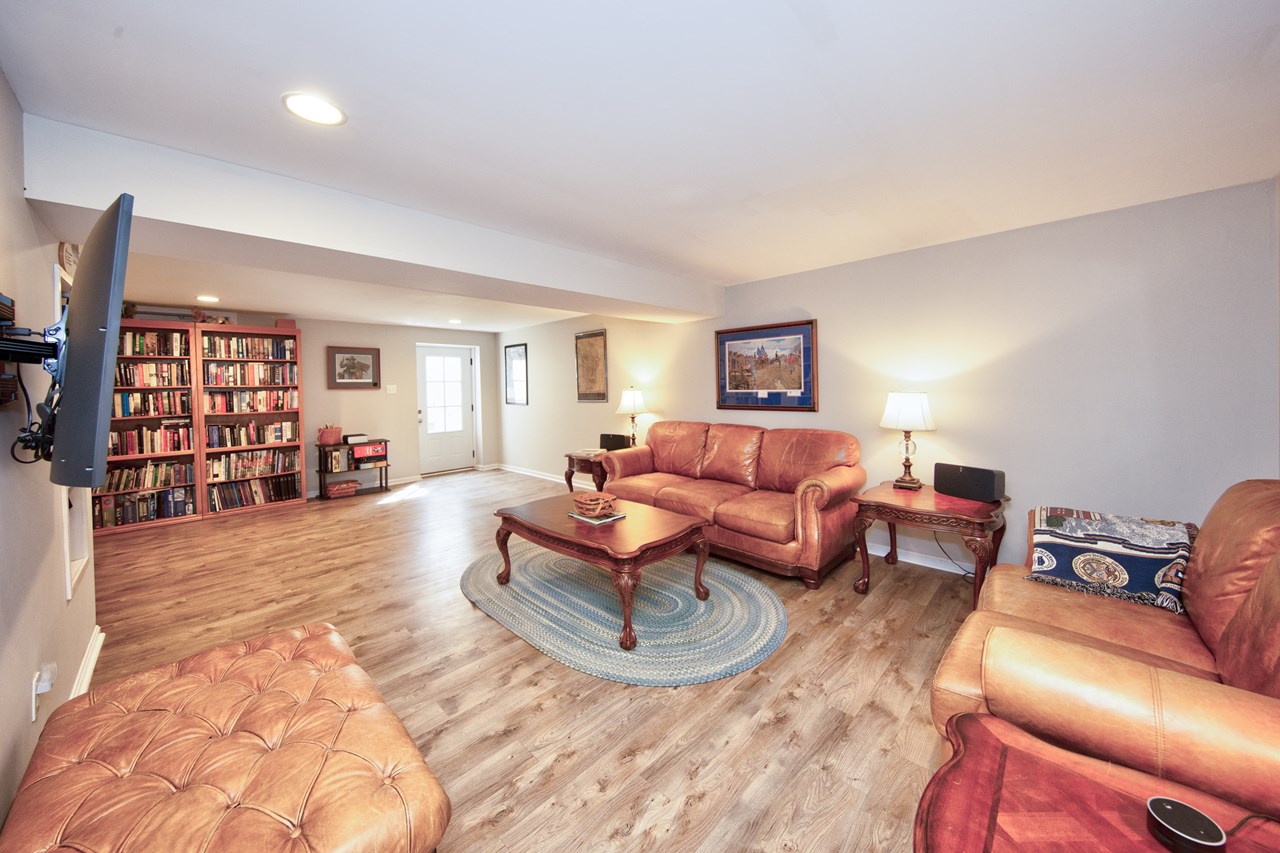 fully finished lower level with walk out