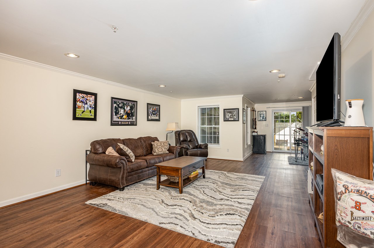 finished lower level with walk out