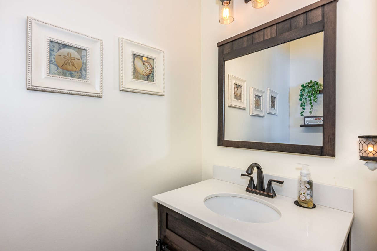 main level powder room