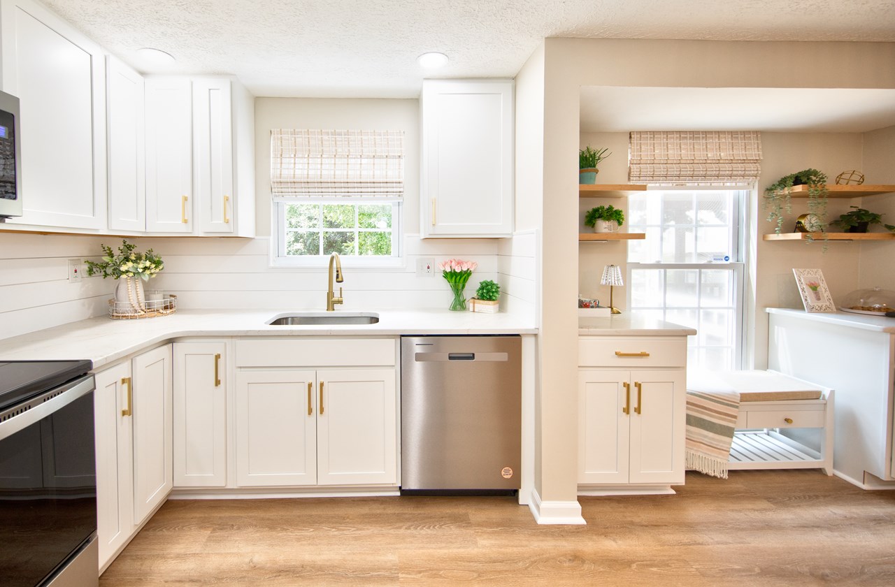 updated kitchen with granite countertops