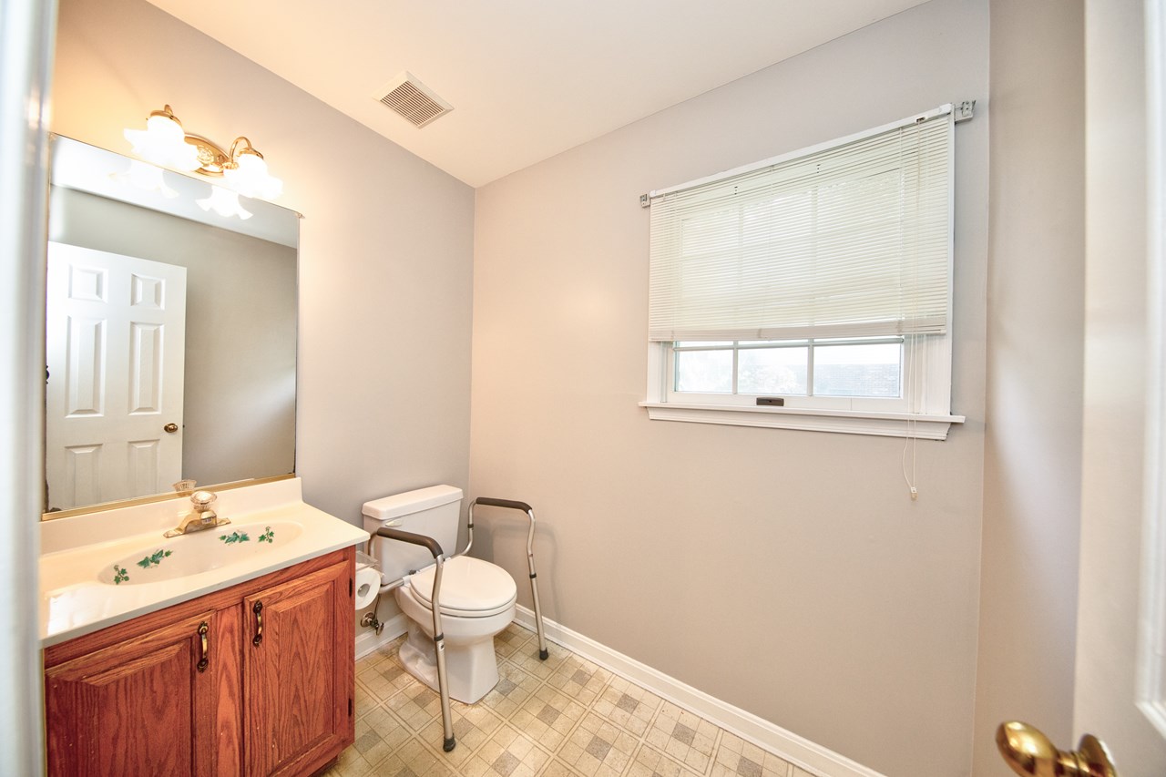 main level powder room