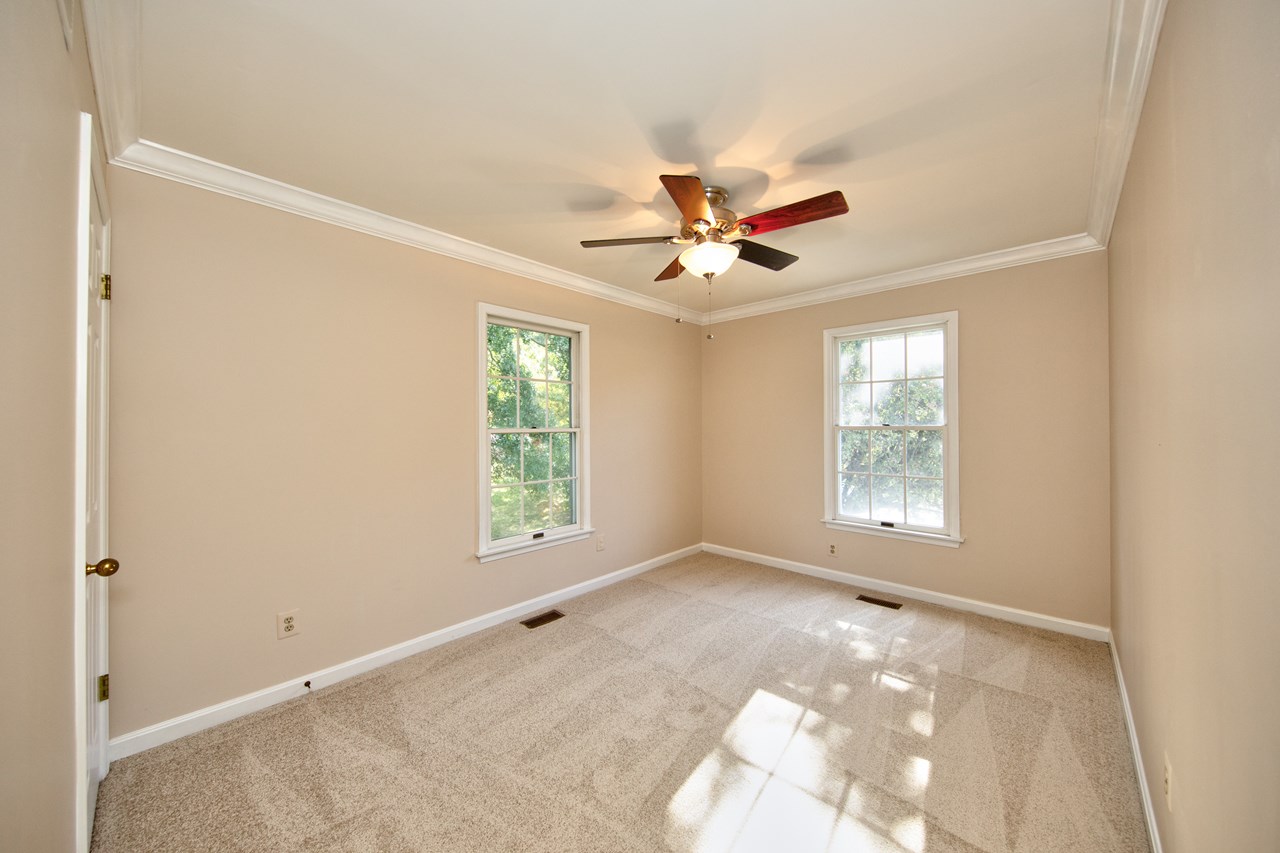 bedroom #3 with new carpet & paint