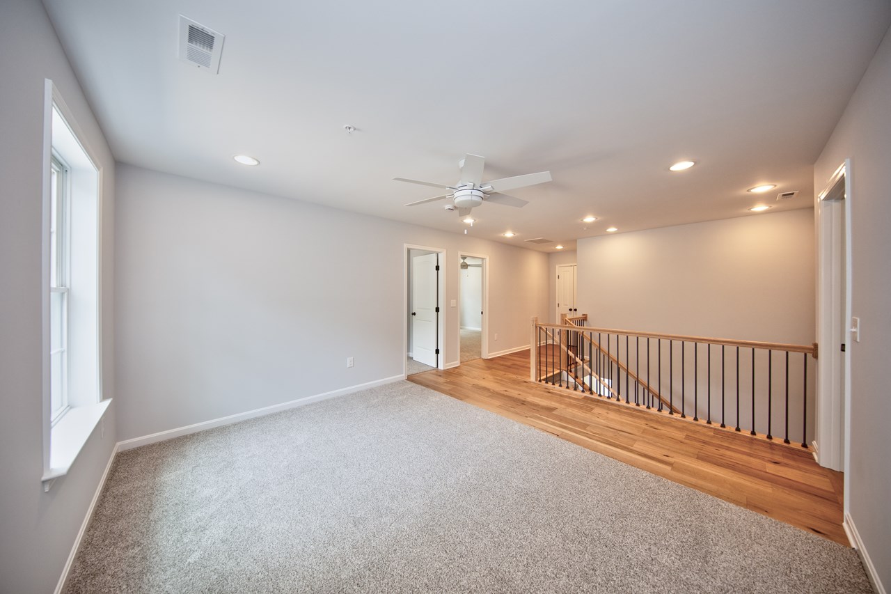 open loft area on upper level