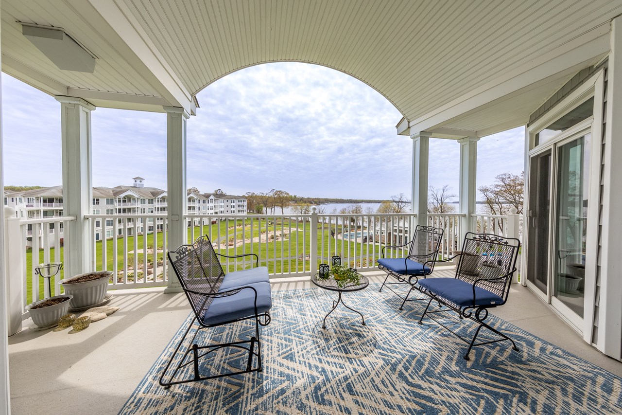 cobered balcony with beautiful view