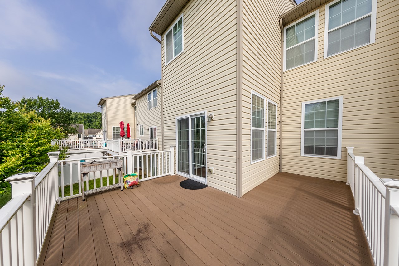 spacious deck