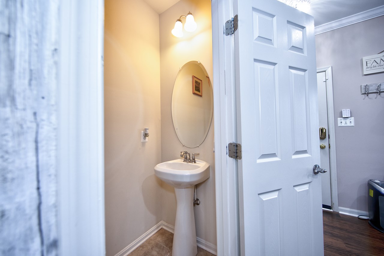 main level powder room