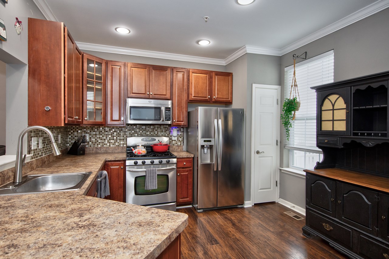 kitchen with all appliances