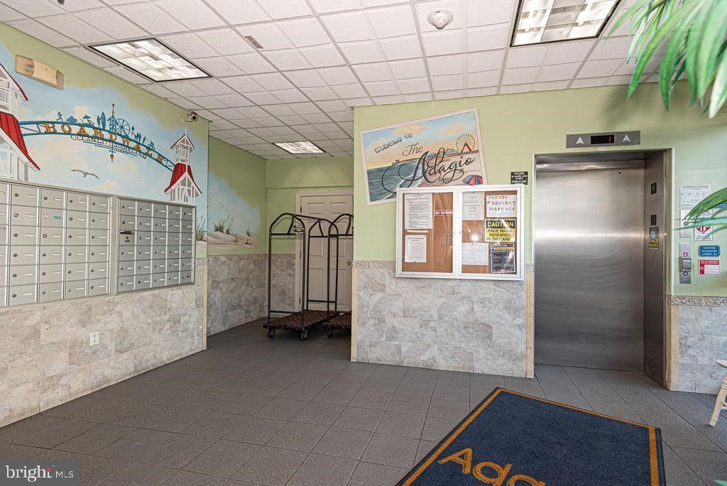 lobby & secured elevator