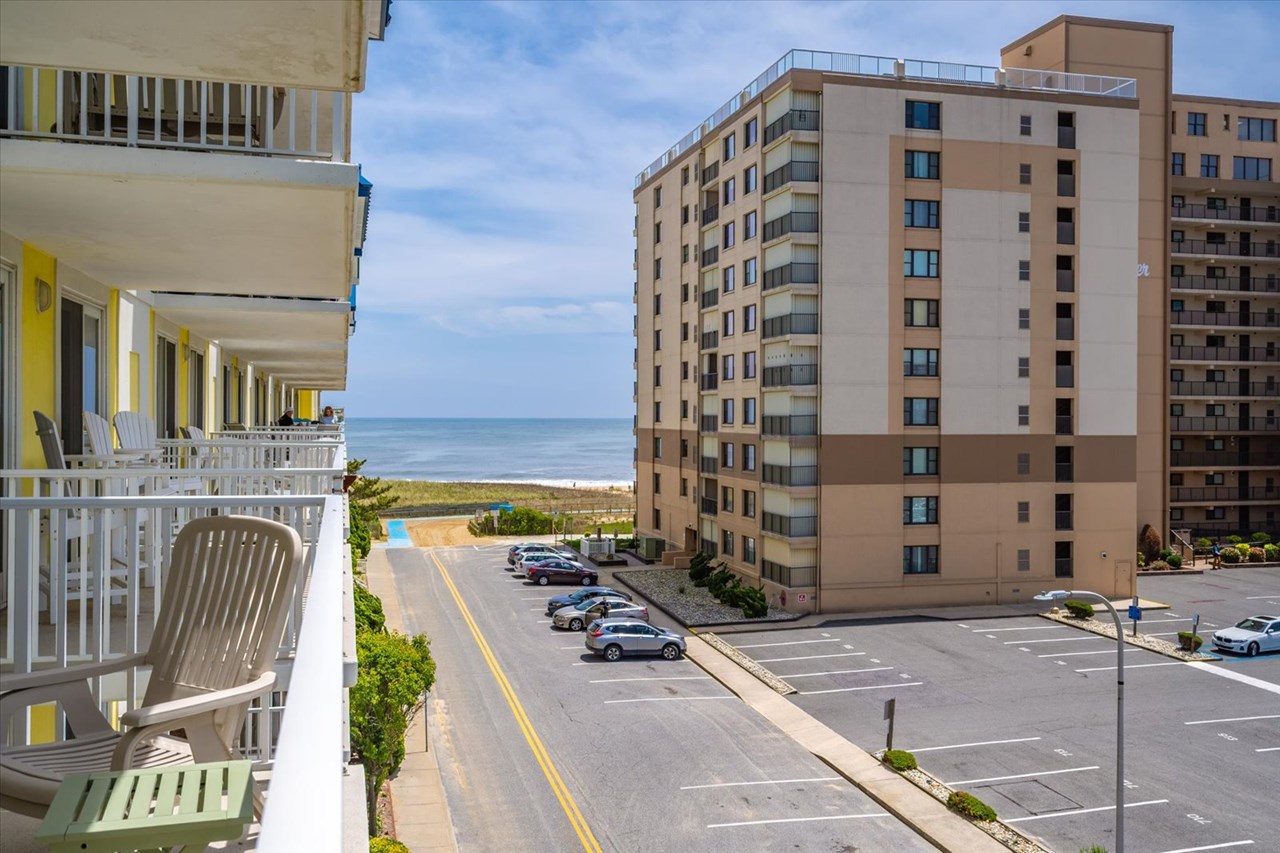 balcony with beautiful side ocean view