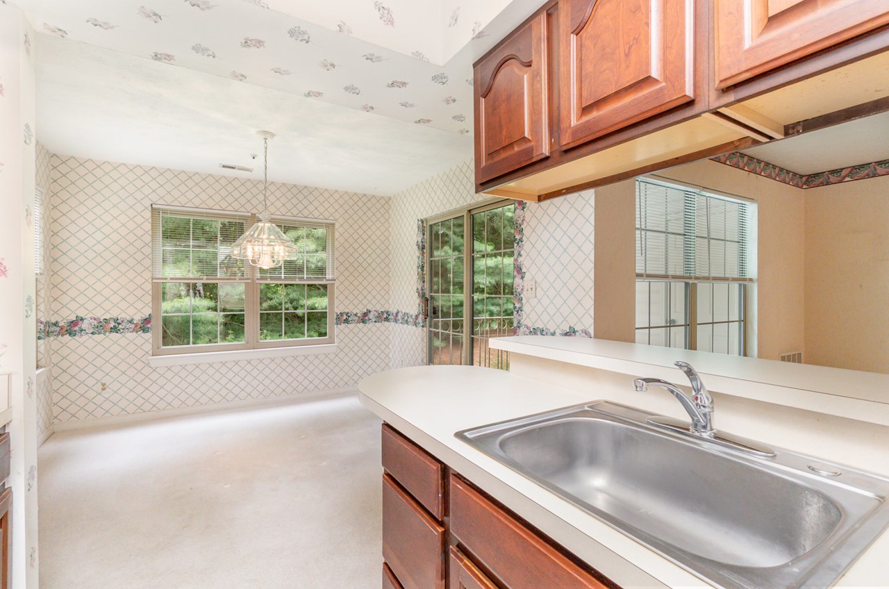 kitchen with access to covered balcony