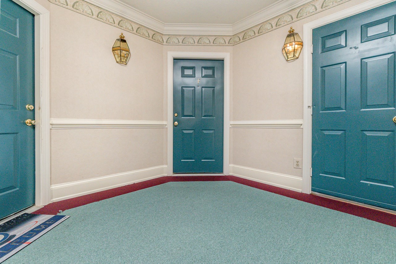 entryway to unit f
