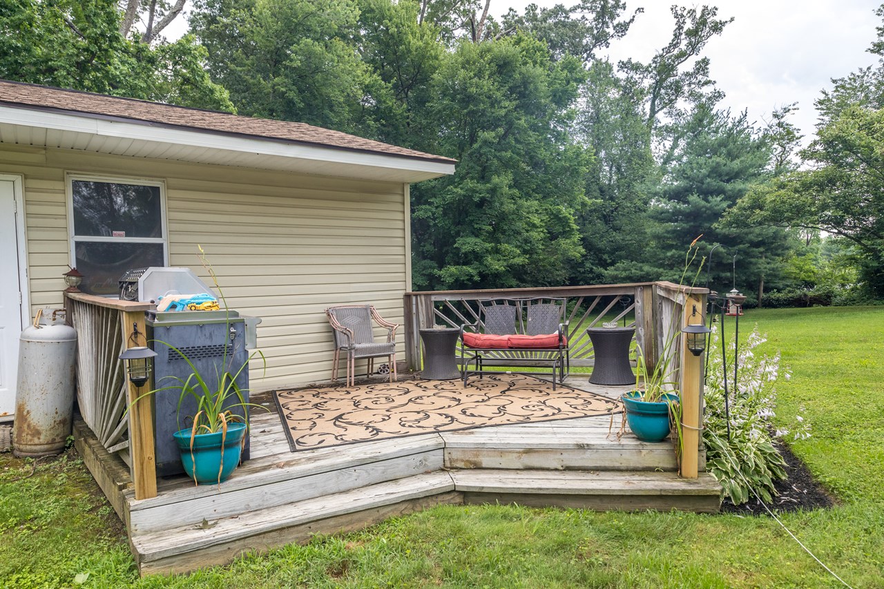 grilling deck off of garage