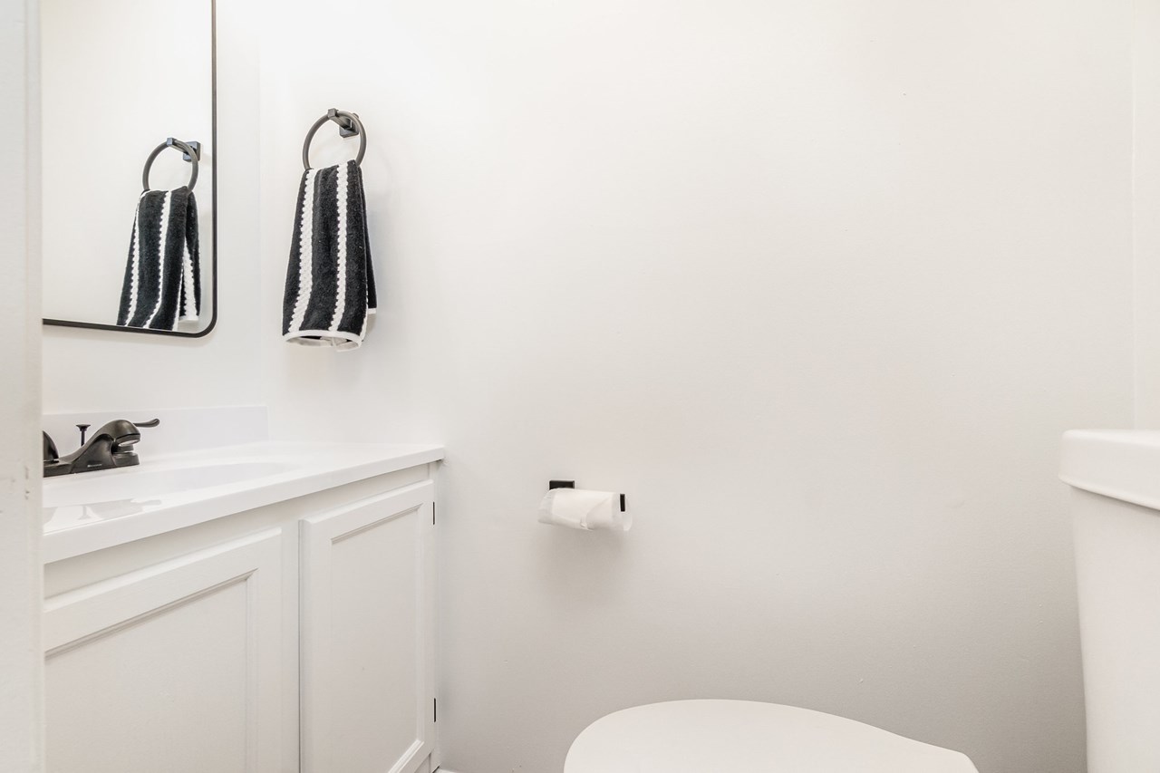 main level powder room