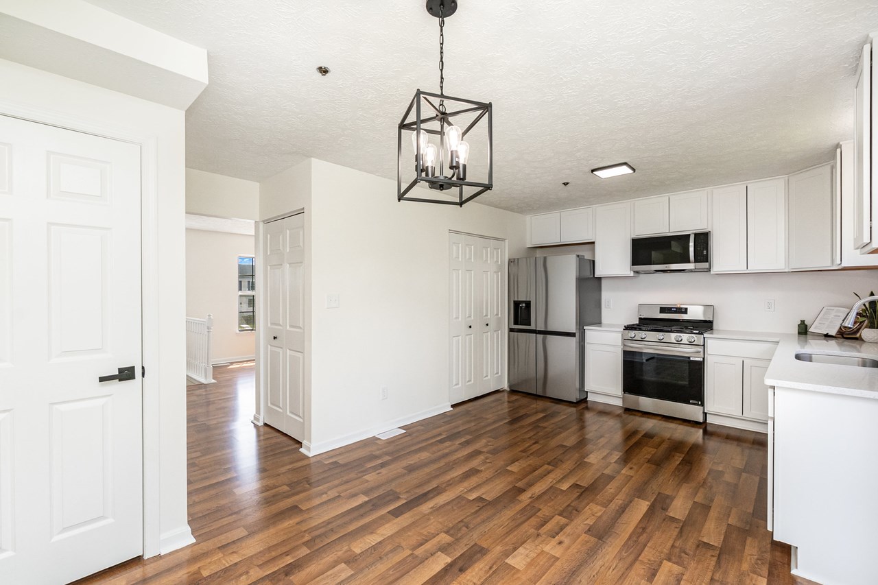 kitchen with all ss appliances and pantry