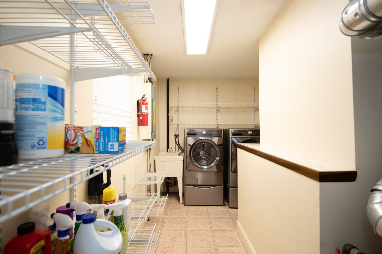 laundry/storage room