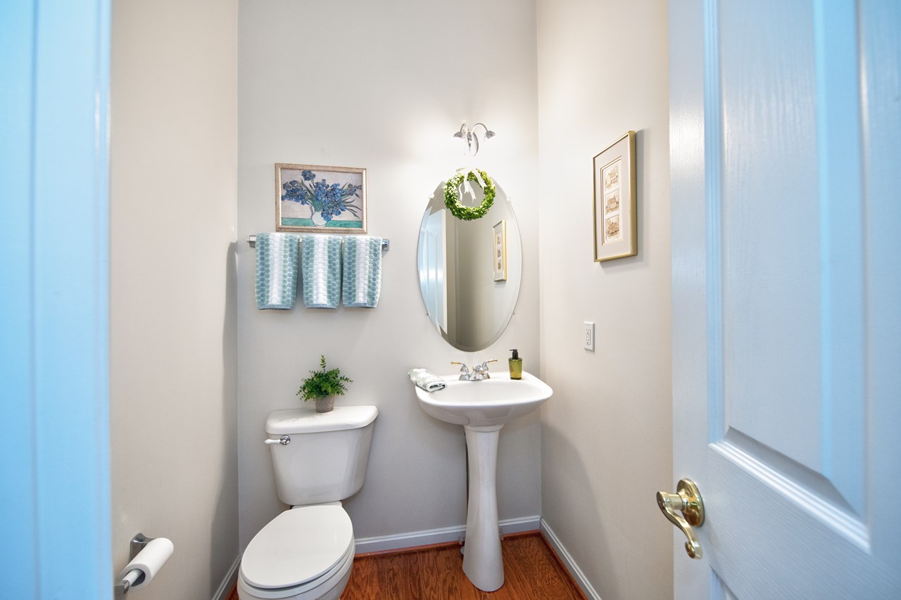 main level powder room
