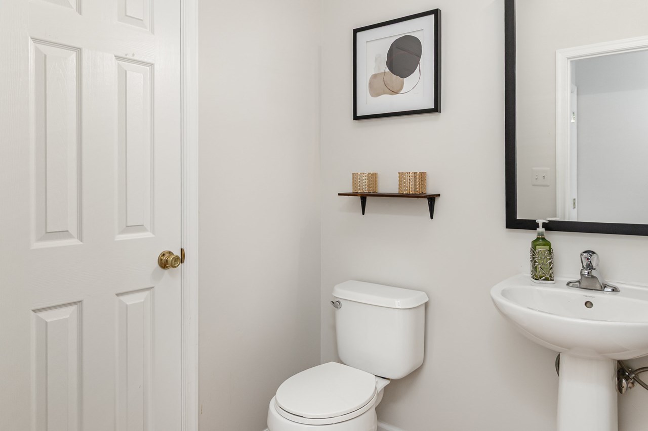 main level powder room