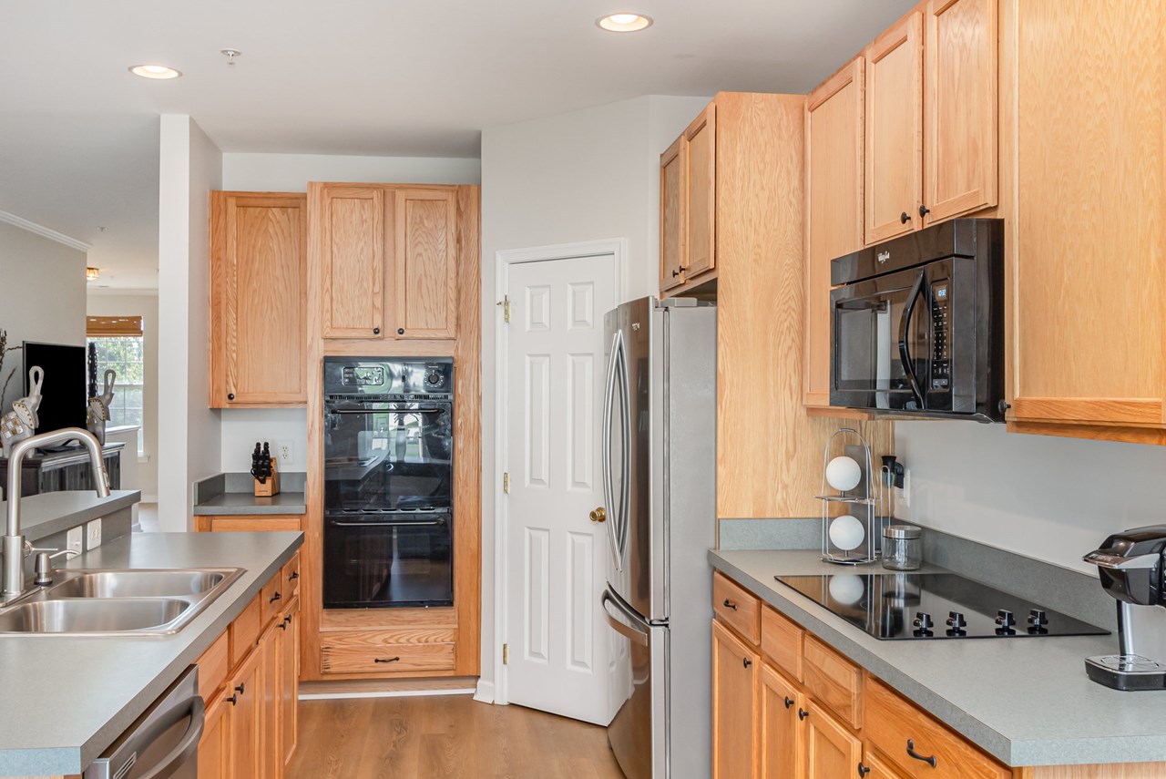 kitchen with double oven