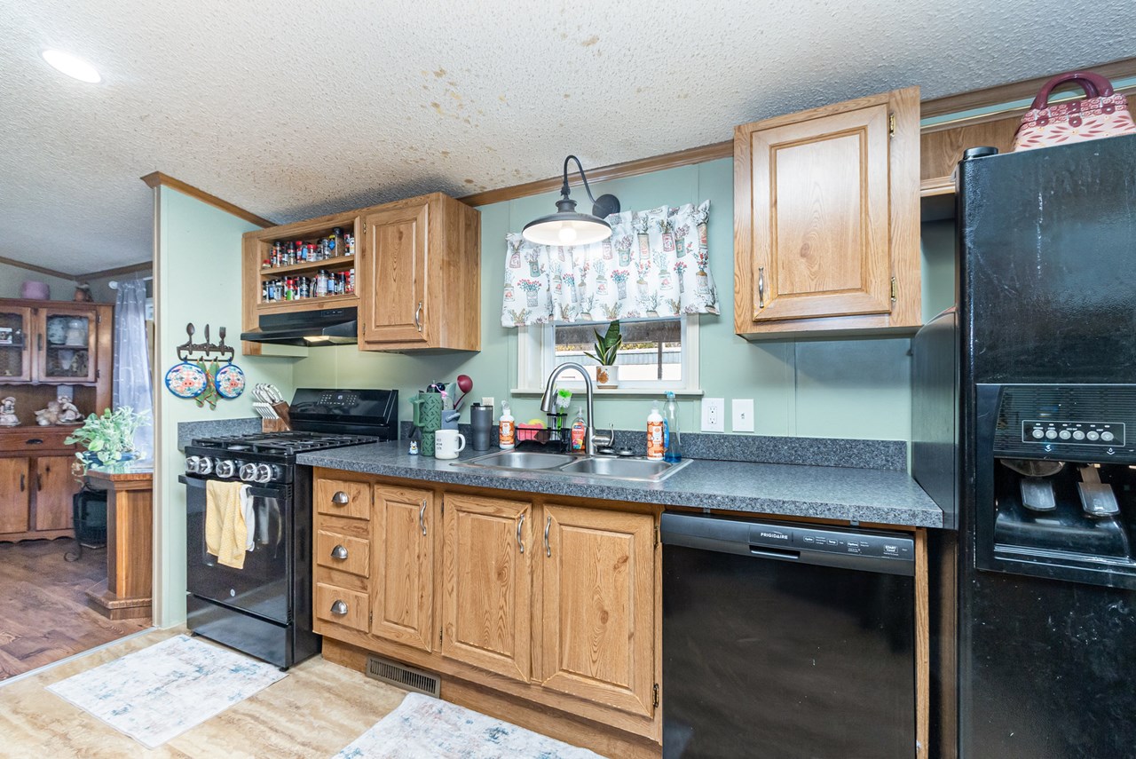 kitchen with gas stove