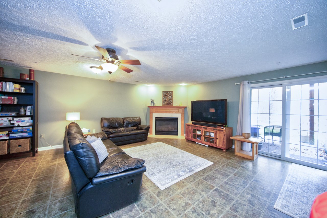 finished lower level with walk out