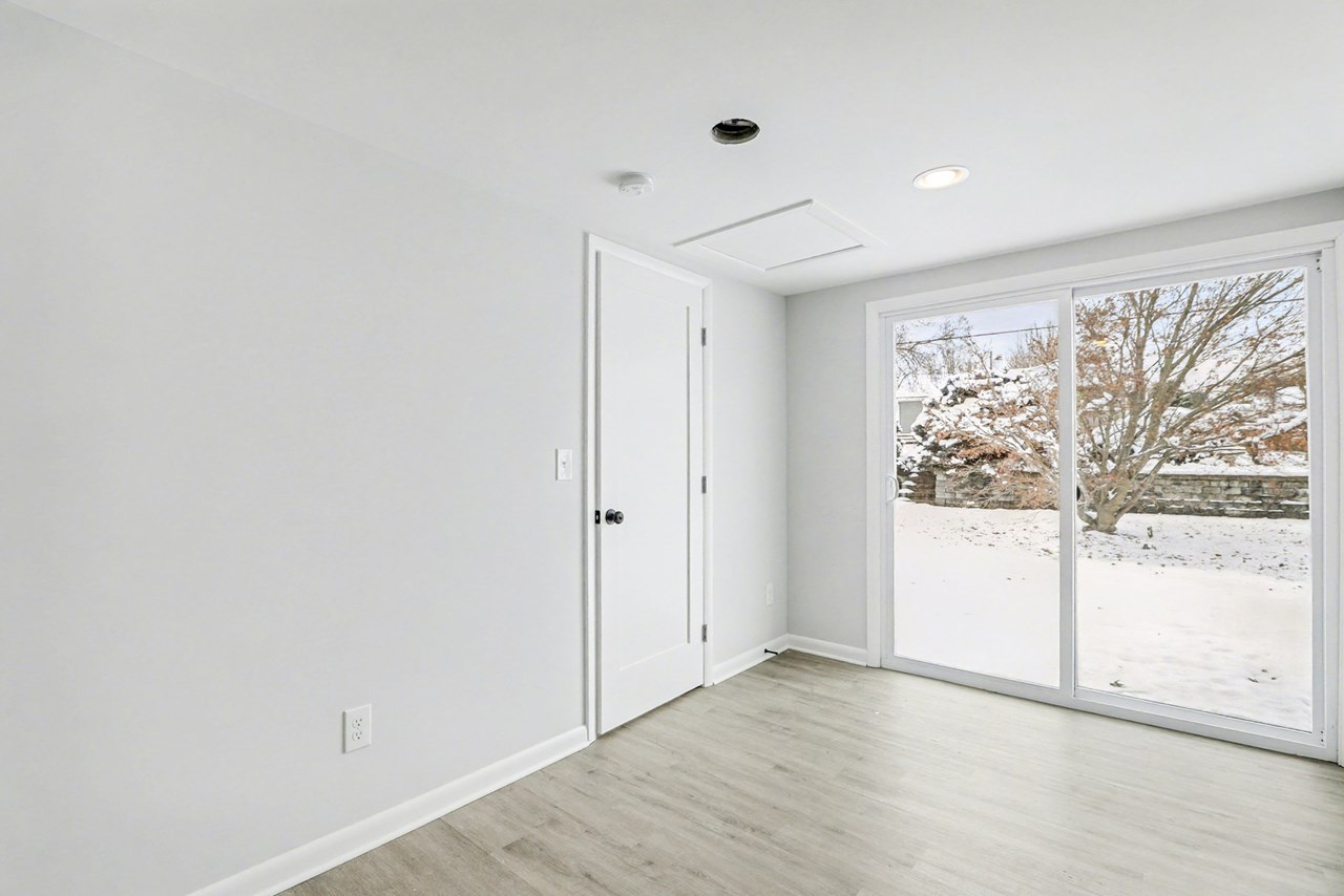 rear family room with outdoor access