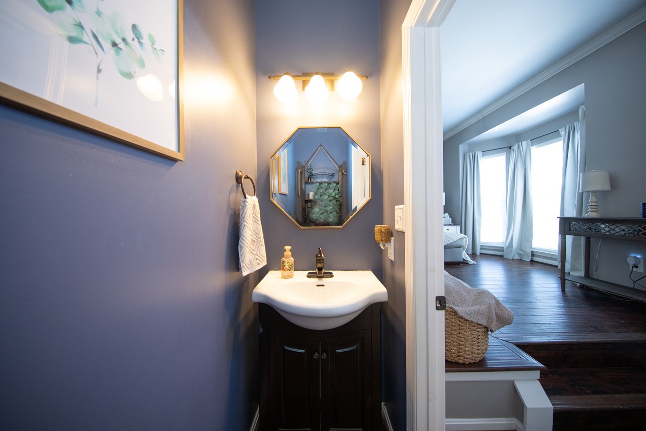 main level powder room