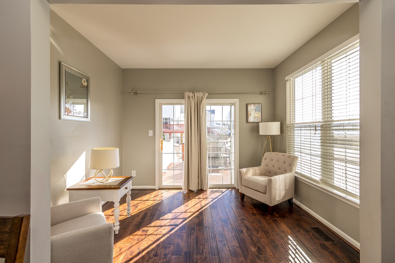 main level bump out could be office / den