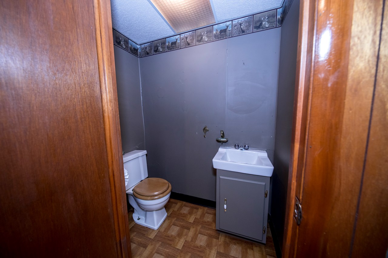 half bath on lower level