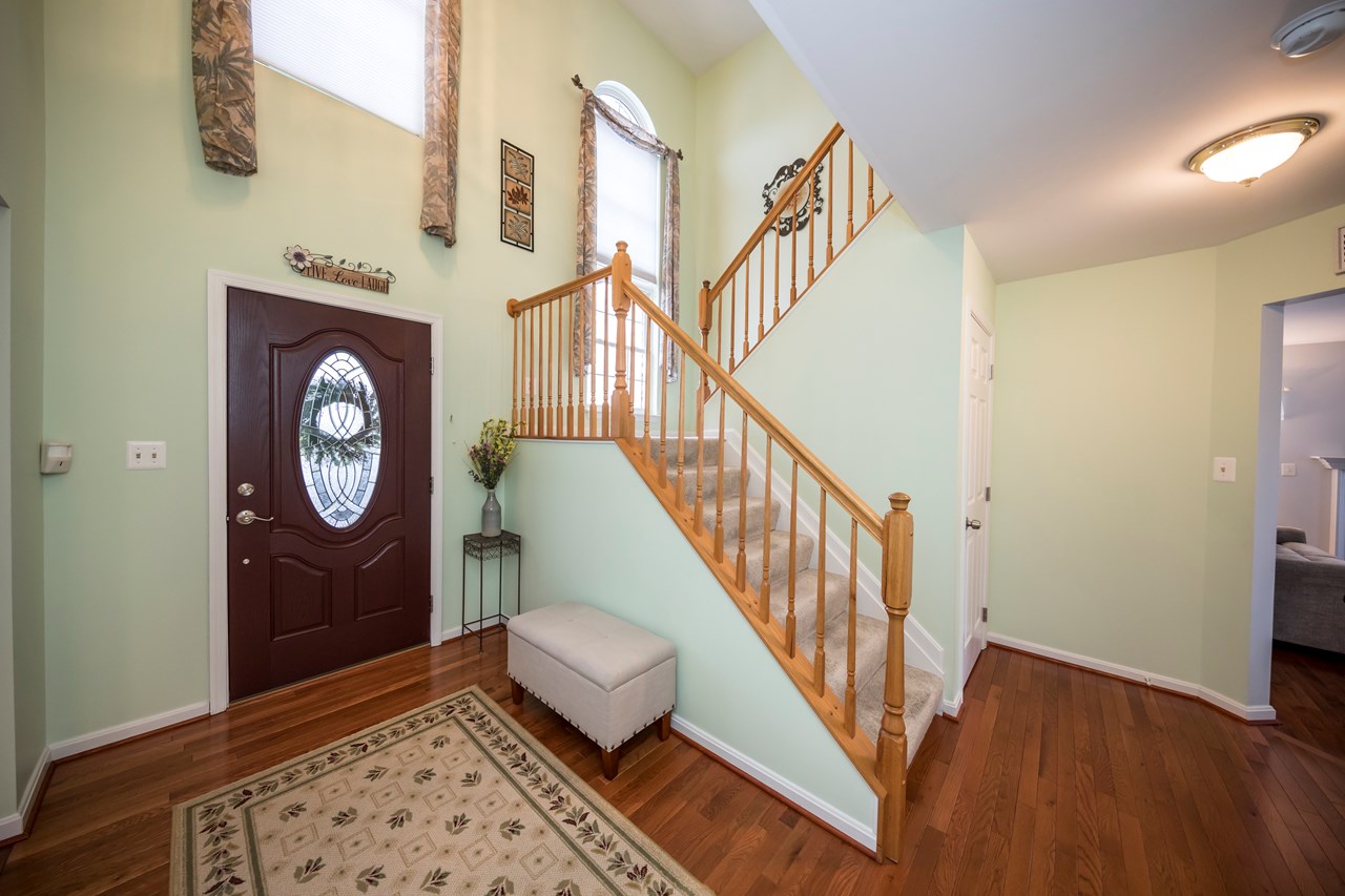 2 story open foyer