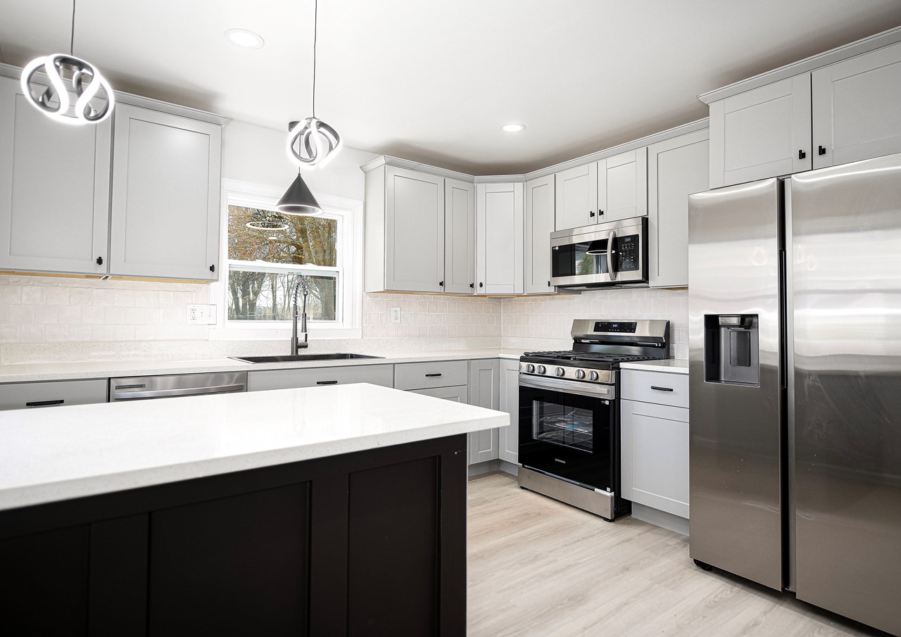 kitchen with new appliances