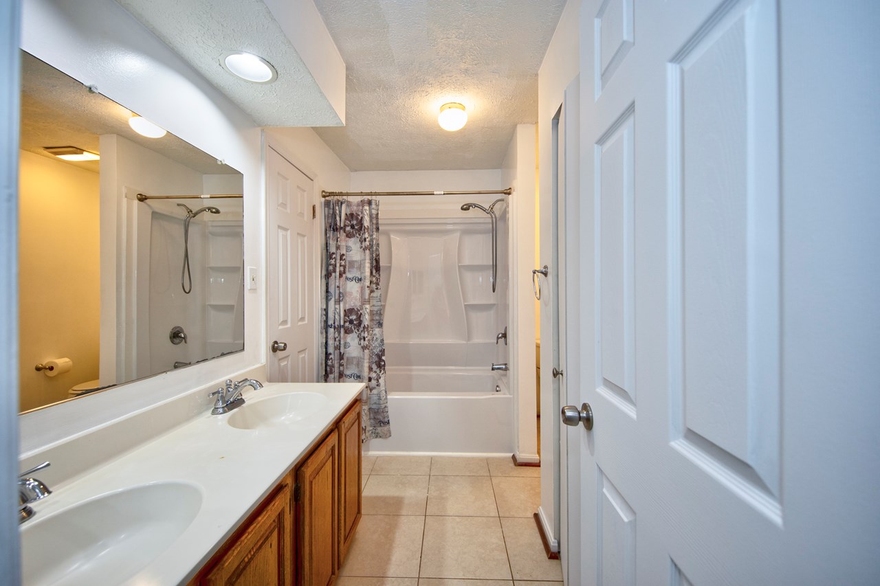 upper level full bathroom w/ double sink