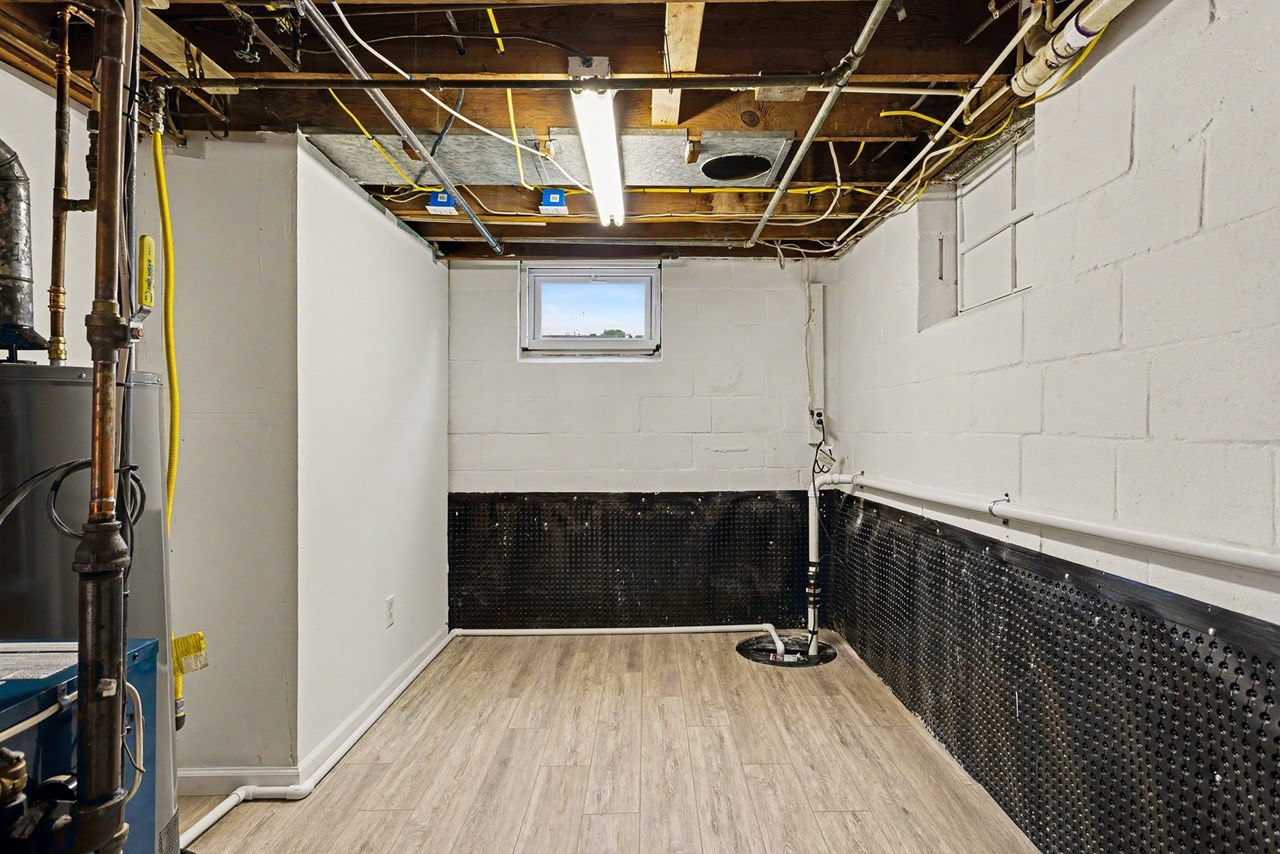 unfinished lower level