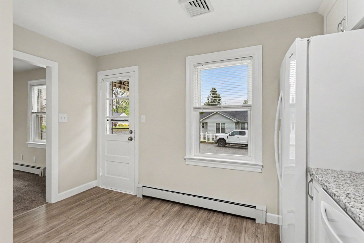 front door entrance to kitchen