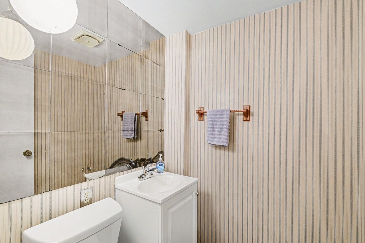 half bath on lower level