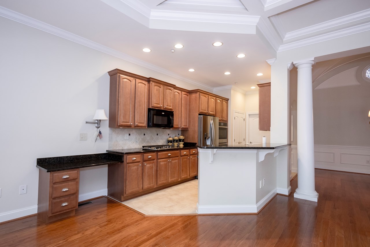 kitchen with granite countertops