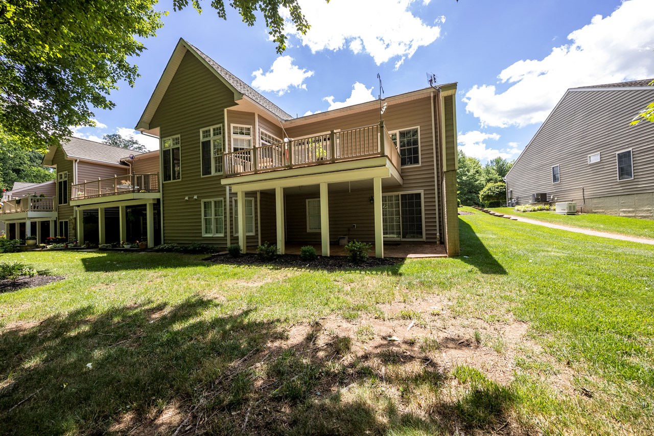 end of group with maintenance free deck & patio