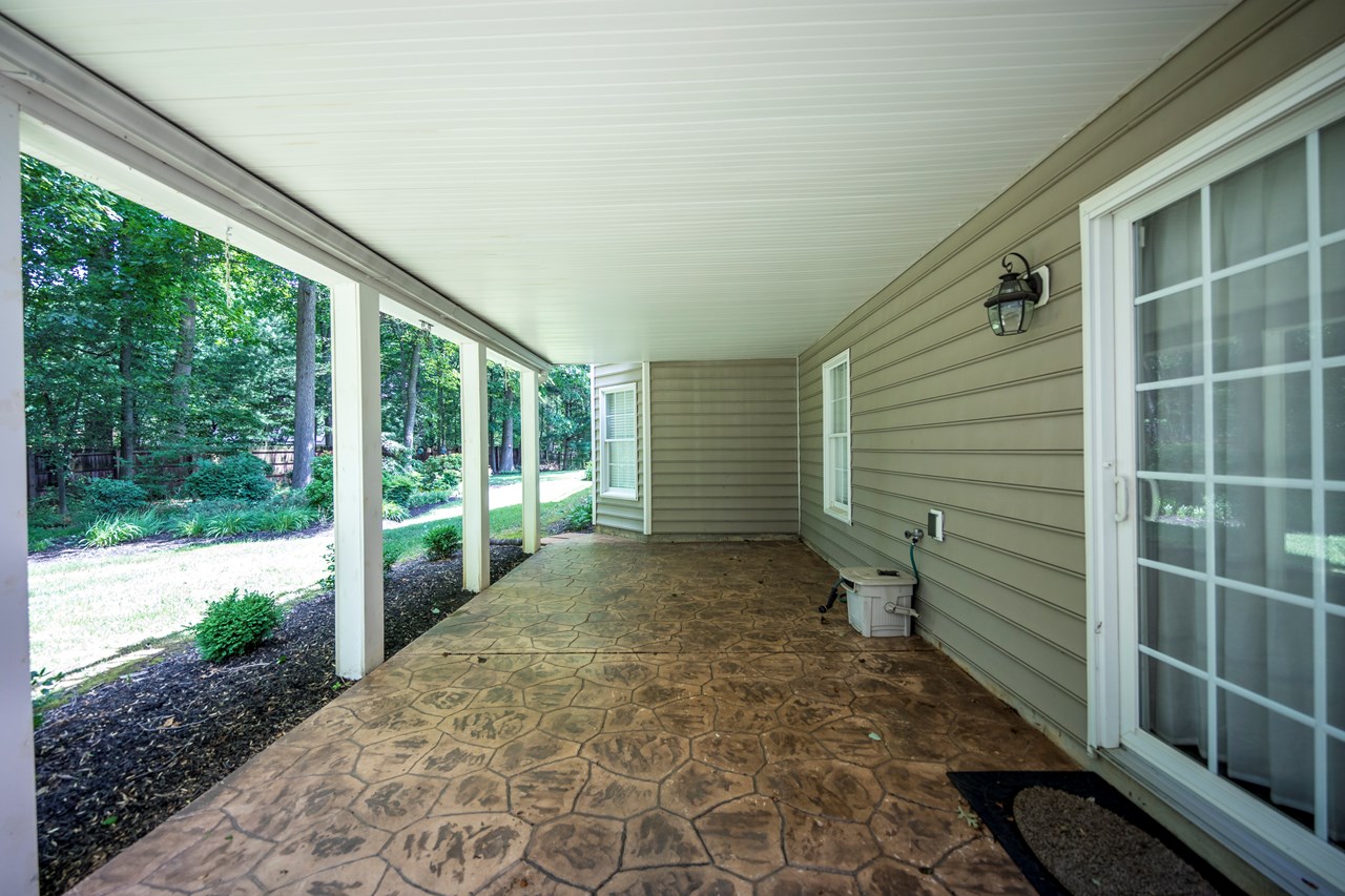 stamped concrete patio