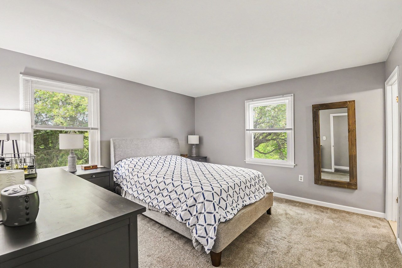 primary bedroom with full bath access