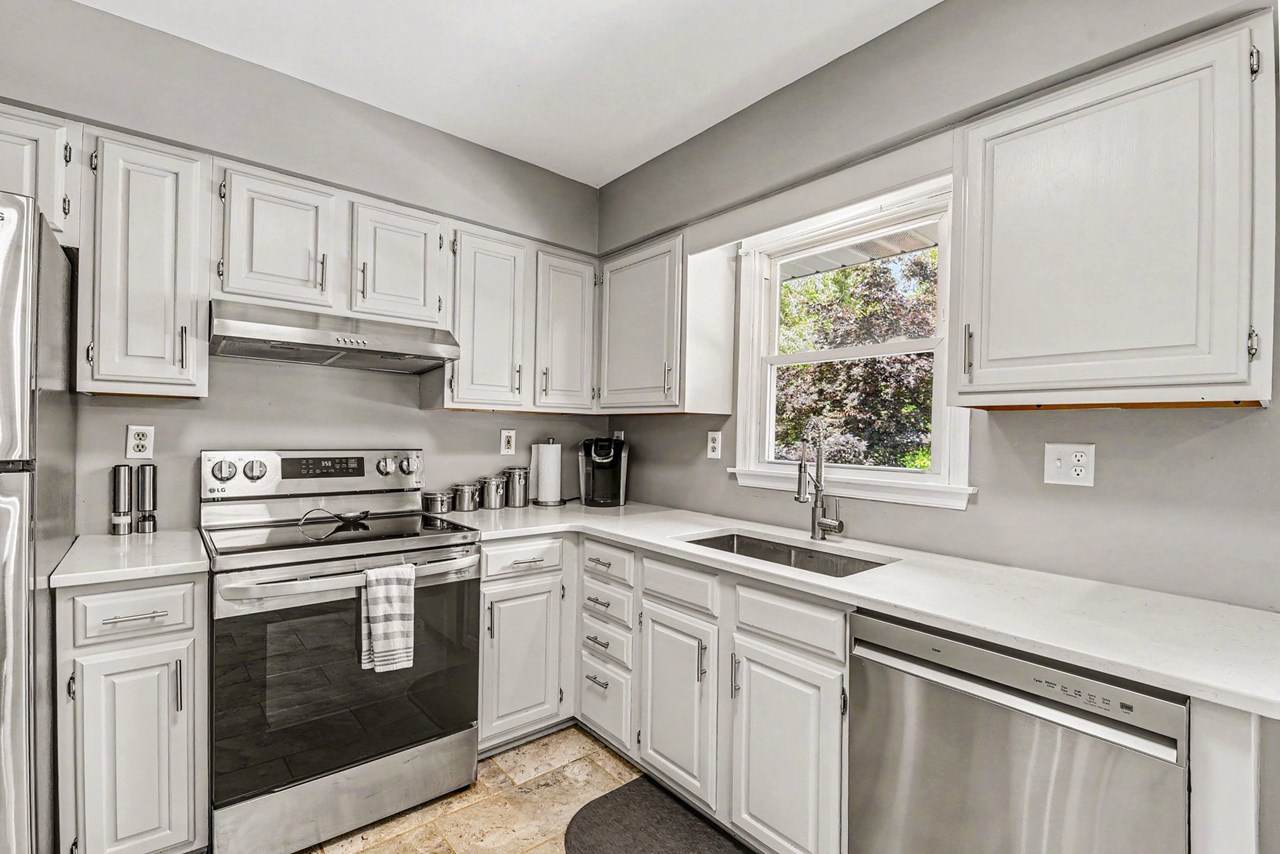 kitchen with quartz countertops