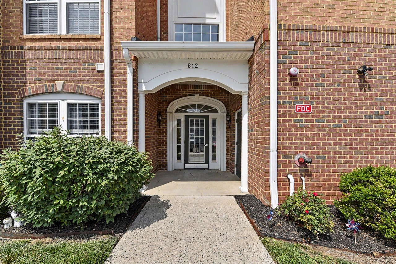 main entrance to secure building