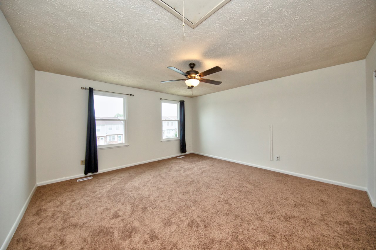 bedroom #2 with new carpet & paint