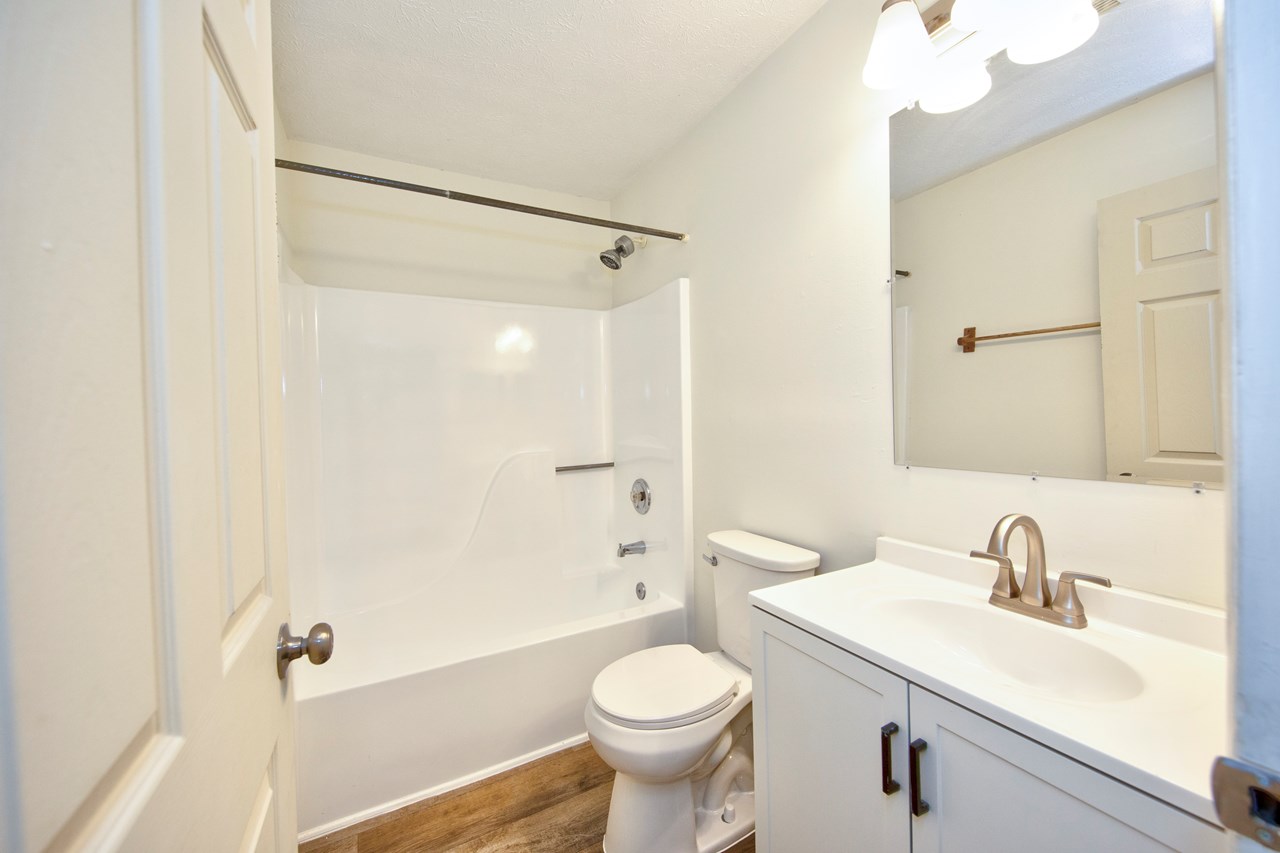 fully remodeled bathroom