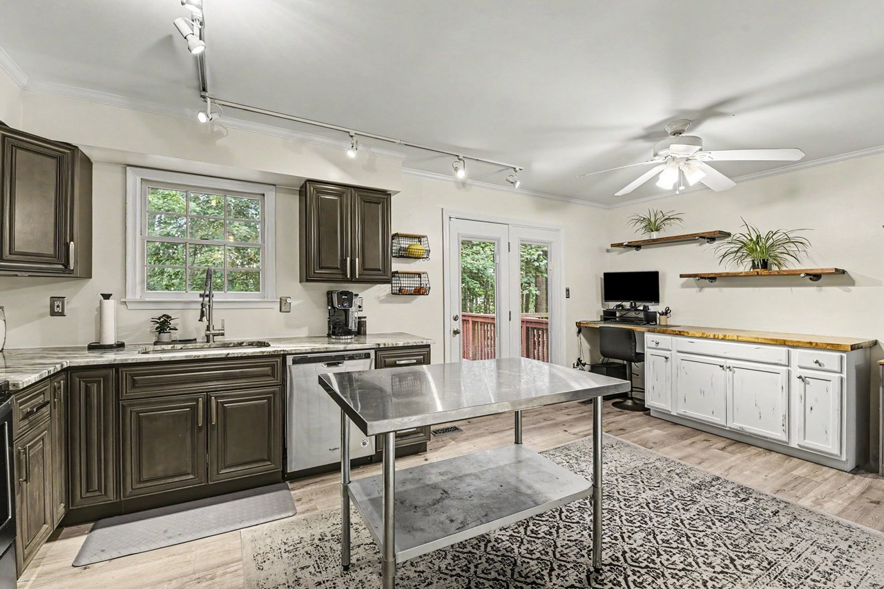 kitchen with deck access
