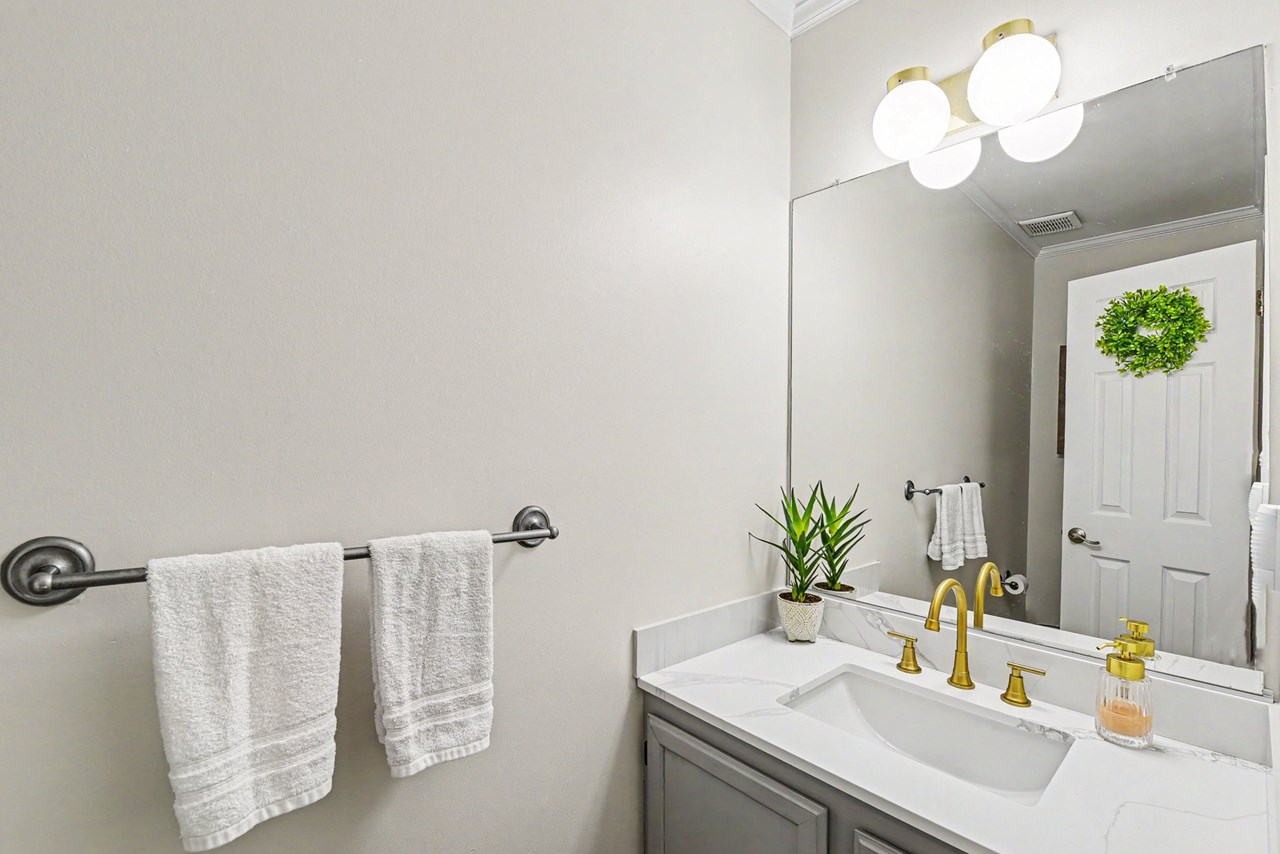 main level powder room
