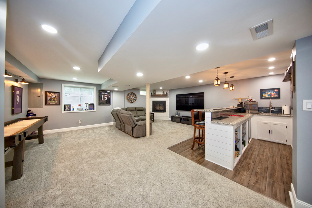 fully finished lower level