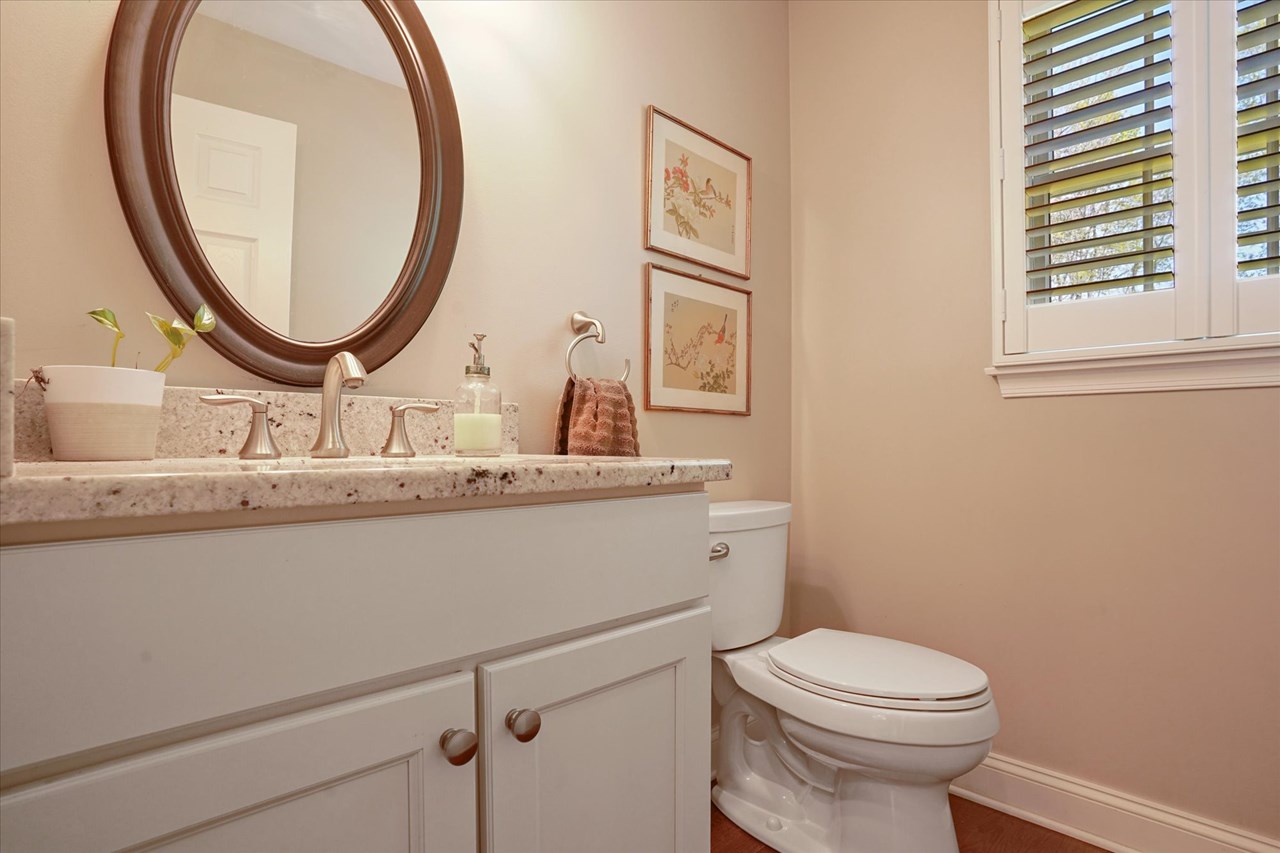main level powder room
