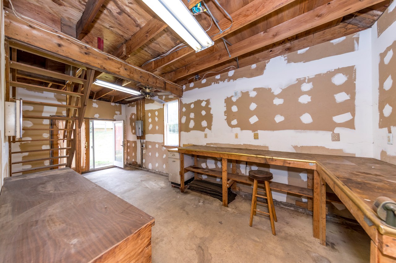 unfinished lower level
