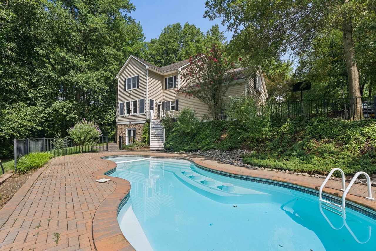 backyard with pool